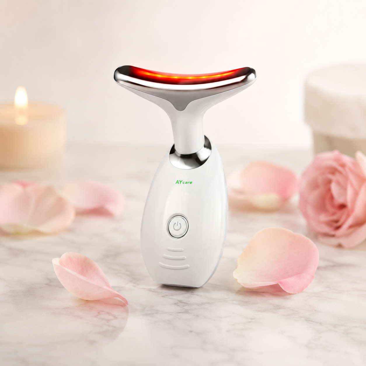 Masajeador Facial LED Recargable – Rejuvenece tu piel en casa en 10 minutos