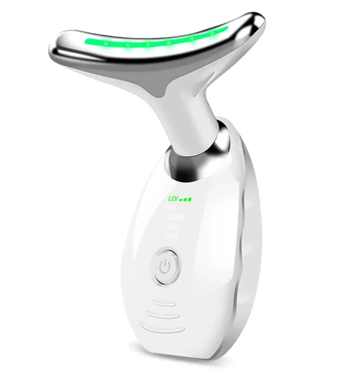 Masajeador Facial LED Recargable – Rejuvenece tu piel en casa en 10 minutos